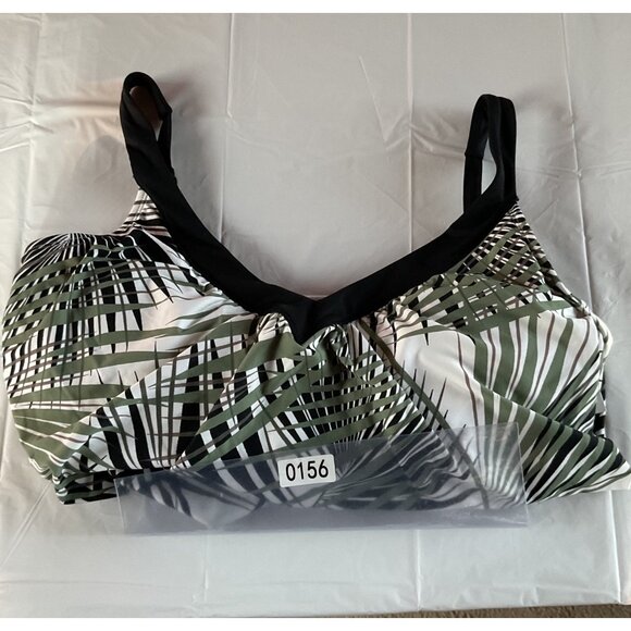 NWT Coco Reef PerfectionFit Tropical Palm Print Tankini Top Adjustable Strap 38E - Picture 11 of 12